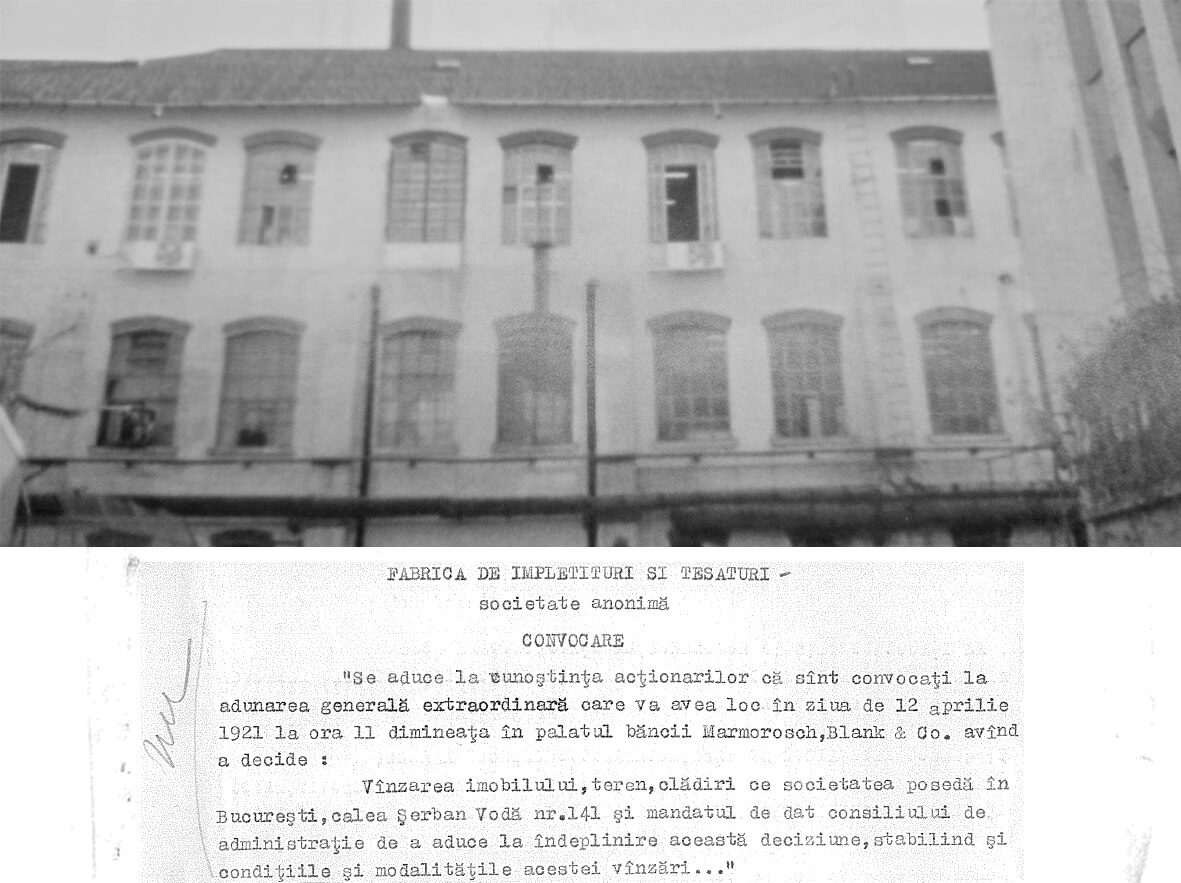 5. 1921 - vara Achizitie fabrica Serban Voda